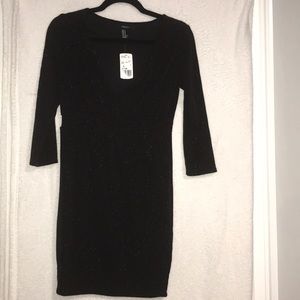 NWT forever21 sequined dress midi long sleeve